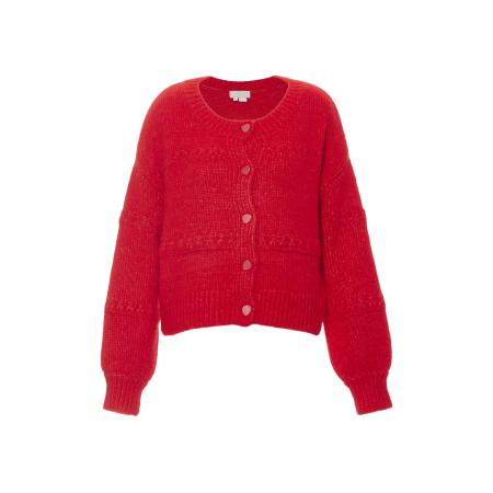 Jalene Jalene Gebreid vest rood