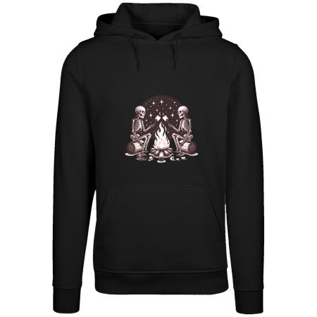 F4NT4STIC F4NT4STIC Trui Skelette Lagerfeuer Marshmallow bruin / zwart