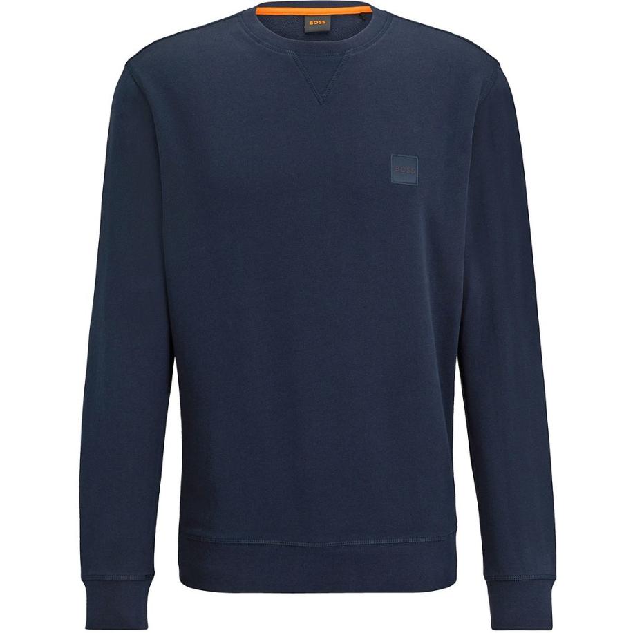 BOSS Sweater Westart Navy Blauw