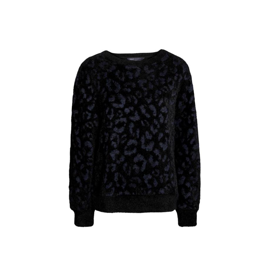 Marks & Spencer Sweatshirt navy / zwart Zwart
