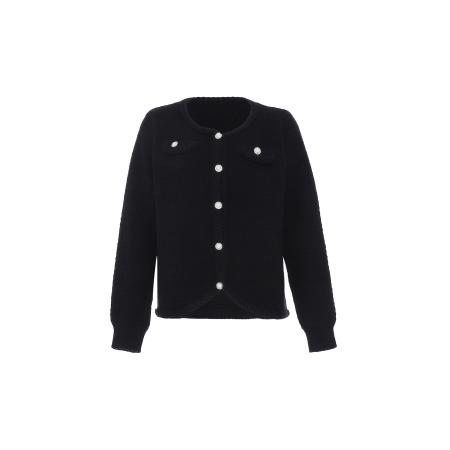 Faina faina Gebreid vest zwart