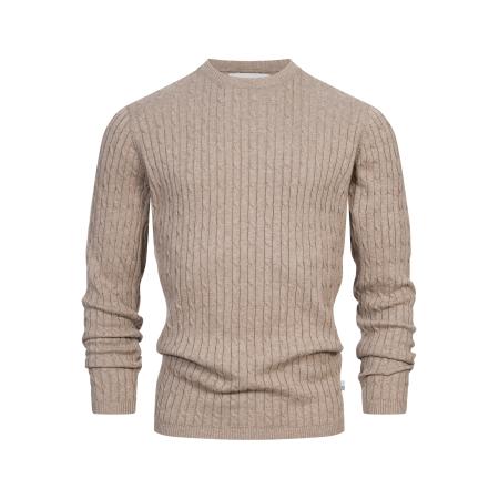 Kronstadt Kronstadt Trui Cable donkerbeige