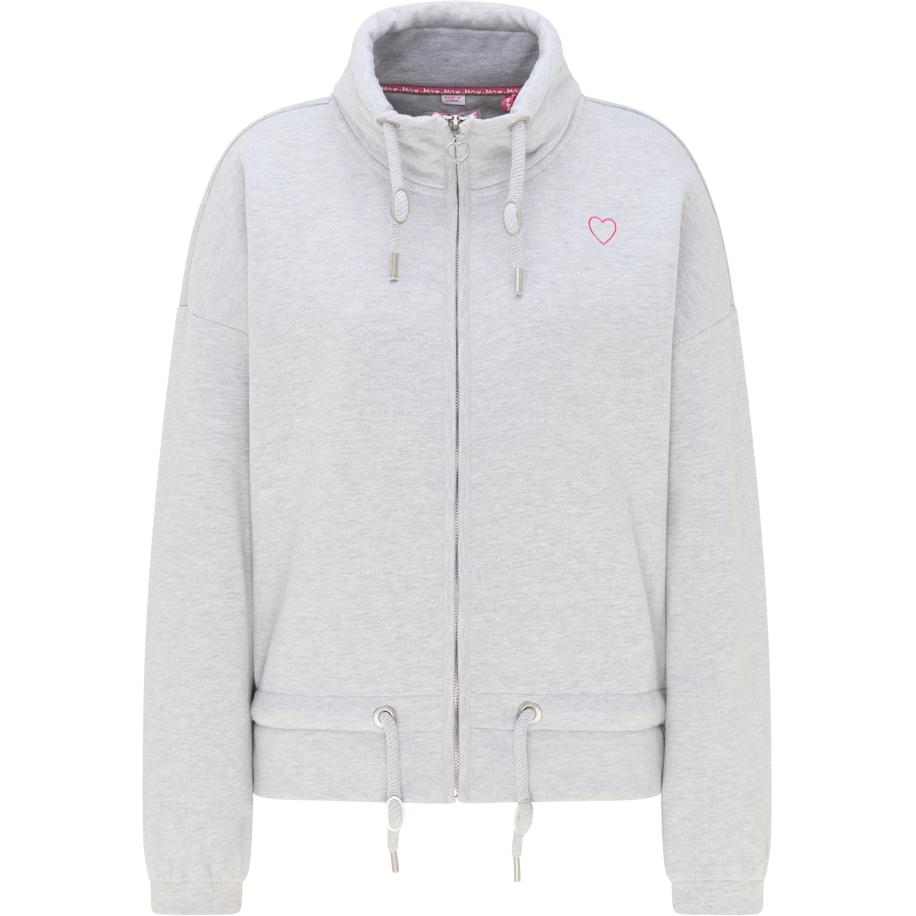 MYMO MYMO Sweatvest lichtgrijs / pink -