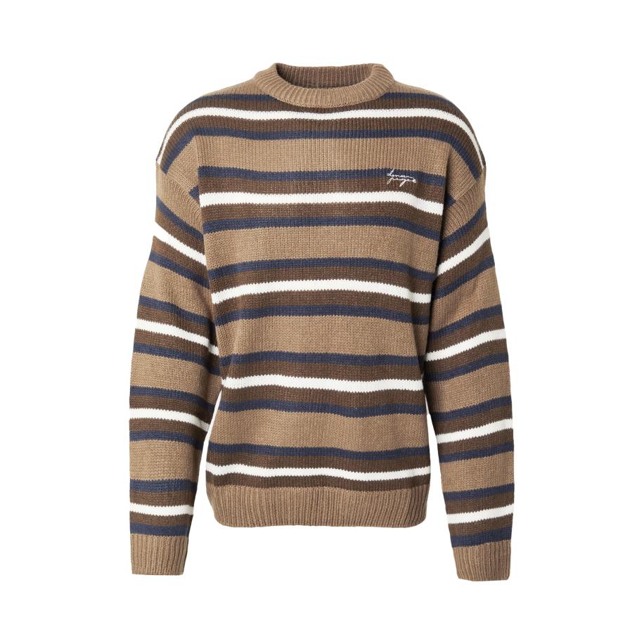 Denim Project Denim Project Trui navy / bruin / lichtbruin / wit -