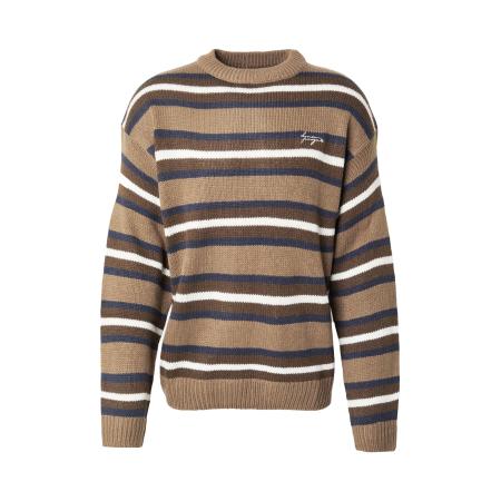 Denim Project Denim Project Trui navy / bruin / lichtbruin / wit