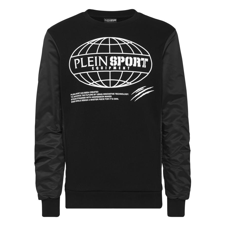 Plein Sport Plein Sport Sweatshirt Global Express Edition zwart / wit -