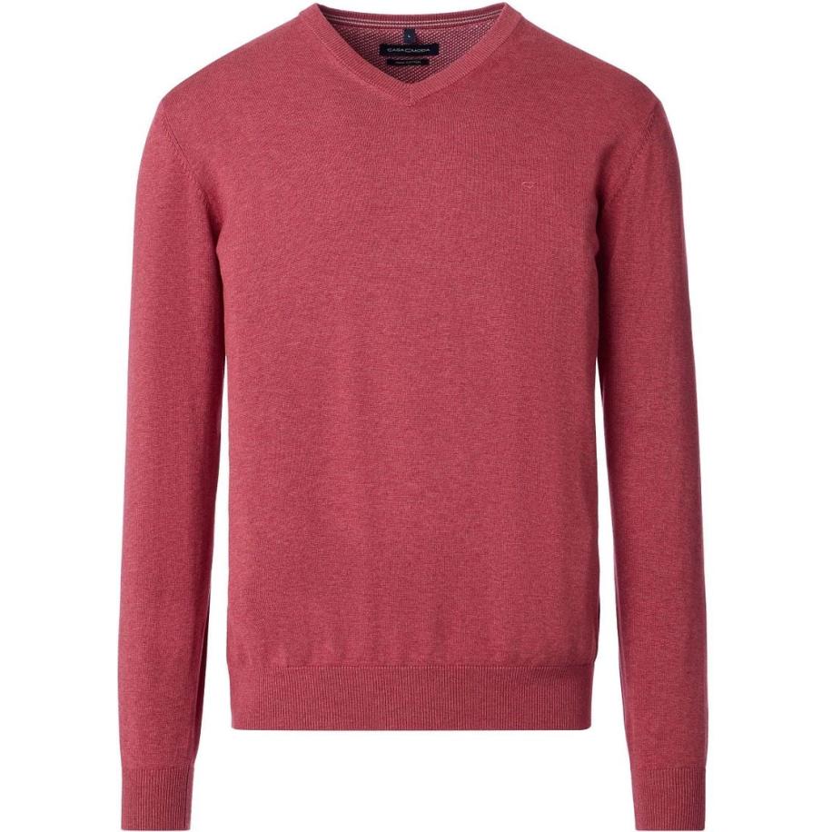 Casa Moda Pullover V-Hals Fresh Brick Rood