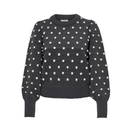 JDY JDY Trui JDYSigrid donkergrijs / offwhite