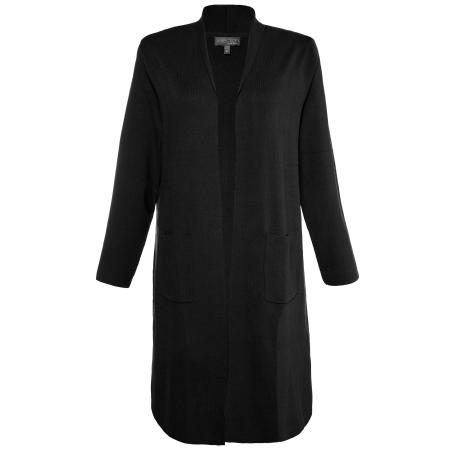 Ulla Popken Ulla Popken Gebreid vest zwart