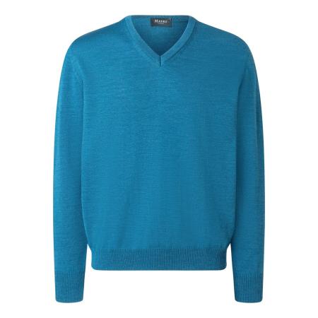 MAERZ Superwash Trui V-hals, Effen