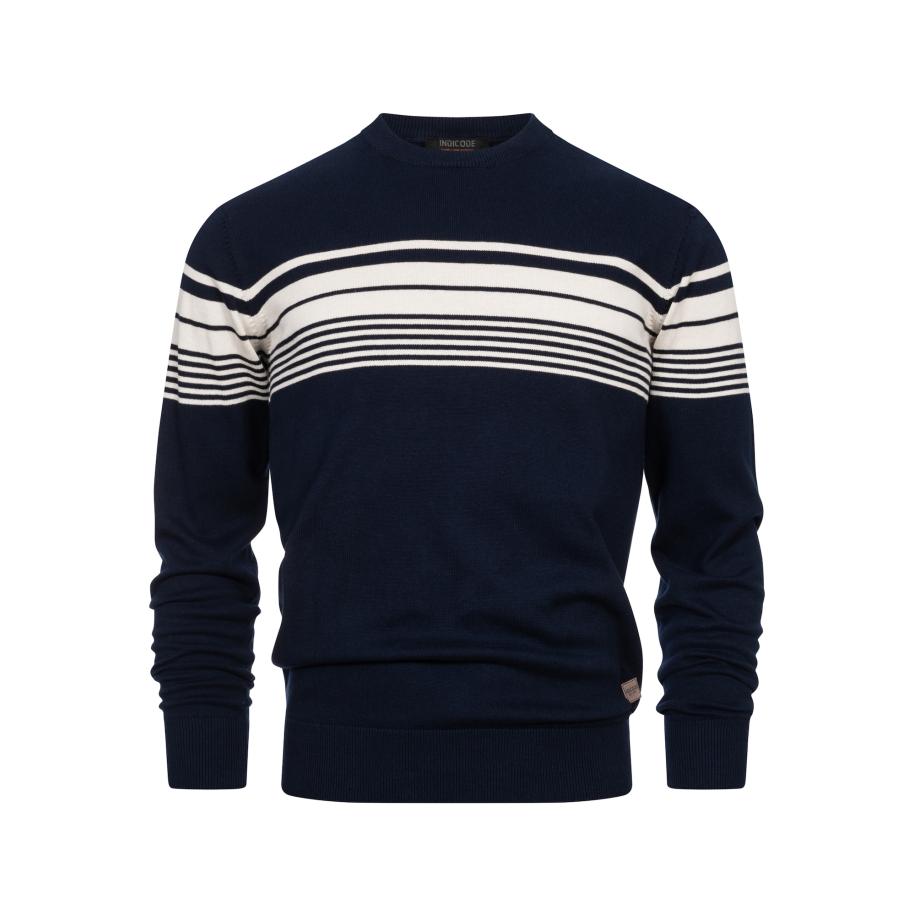 INDICODE JEANS INDICODE JEANS Trui League navy / wit -