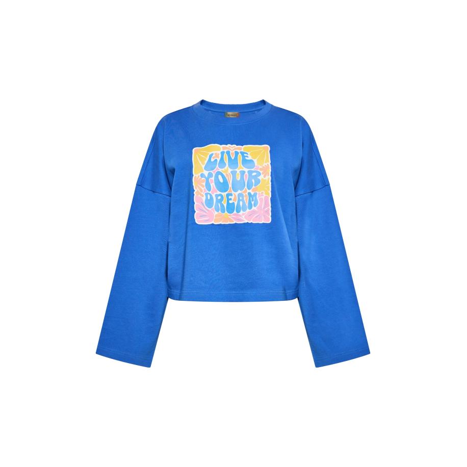 ebeeza ebeeza Sweatshirt kobaltblauw / lichtblauw / geel / pink -