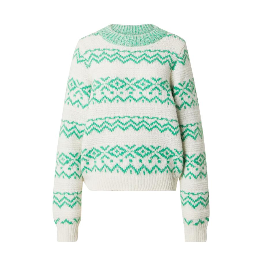 TOPSHOP Trui groen / wolwit Groen