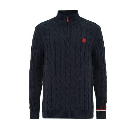 Moxx Paris Moxx Paris Trui navy / bloedrood / wit