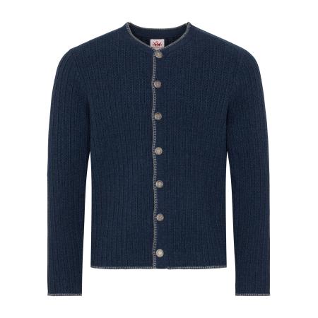 Spieth & Wensky SPIETH & WENSKY Gebreid vest Plauen donkerblauw / donkergrijs