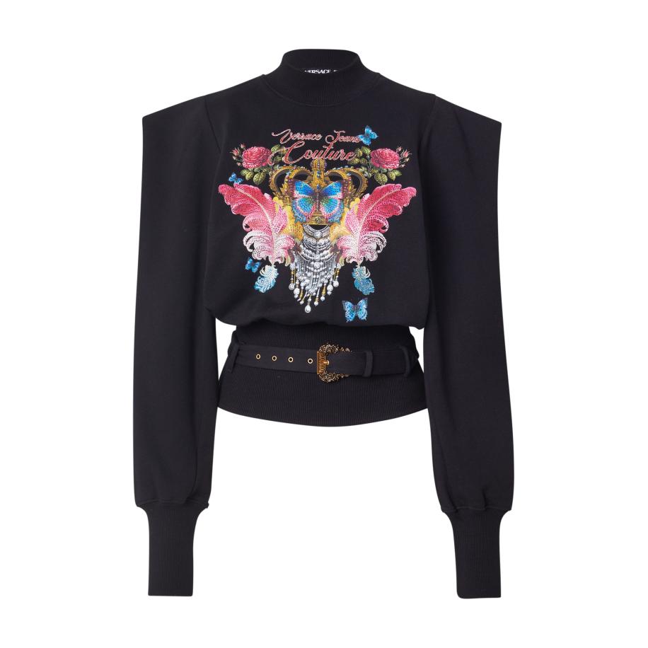 Versace Versace Jeans Couture Trui groen / rosa / zwart / wit -