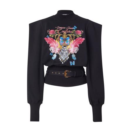 Versace Versace Jeans Couture Trui groen / rosa / zwart / wit