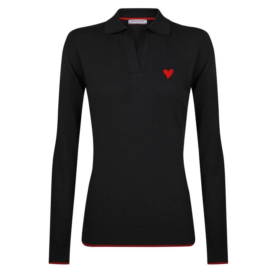 Felix Hardy Felix Hardy Trui rood / zwart -