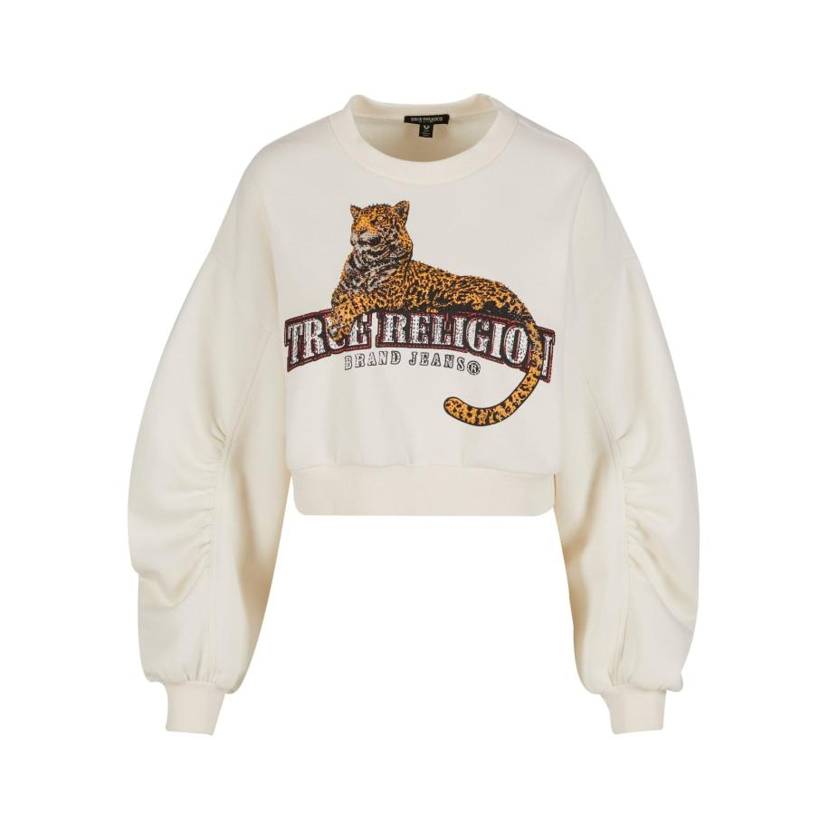 True Religion Sweatshirt sepia / donkerrood / zwart / wolwit Wit