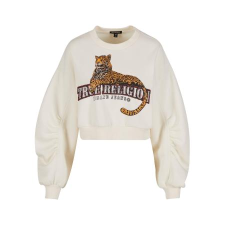 True Religion Sweatshirt sepia / donkerrood / zwart / wolwit