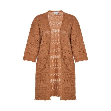 Usha Usha Gebreid vest camel