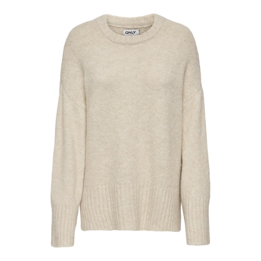 Only ONLY Trui ONLMaggie beige gemêleerd -