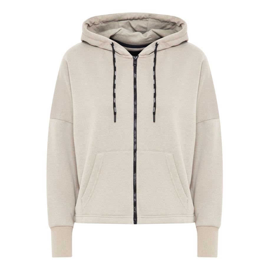 Oxmo Oxmo Sweatvest Sanice beige / zwart Bruin