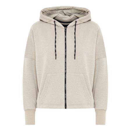 Oxmo Oxmo Sweatvest Sanice beige / zwart