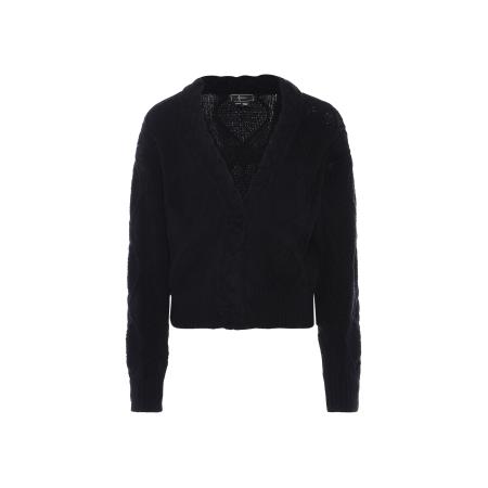 Faina faina Gebreid vest zwart
