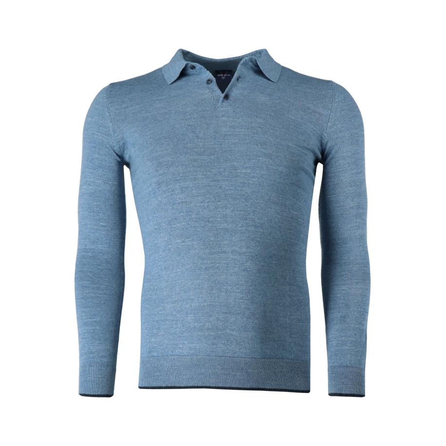 Marvelis Casual Trui indigo, Effen Blauw