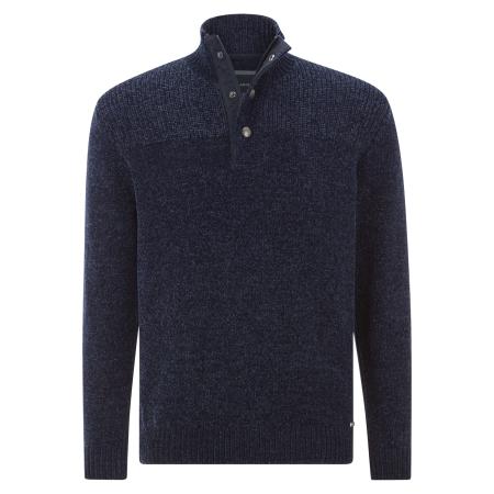 BABISTA Trui ritssluitingdonkerblauw, Effen