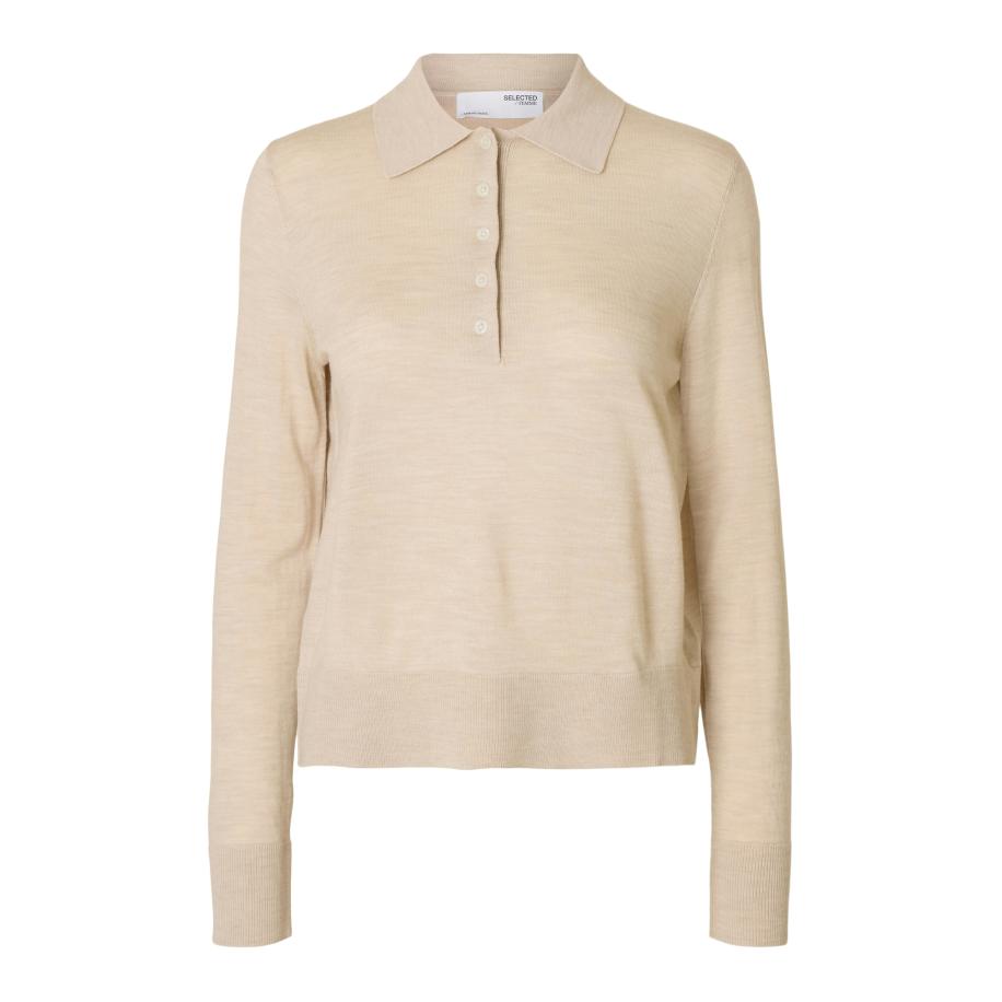 Selected SELECTED Trui SLFTHea beige -