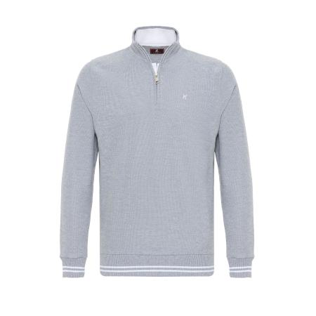 Williot Williot Trui grijs / lichtgrijs / grijs gemêleerd / wit