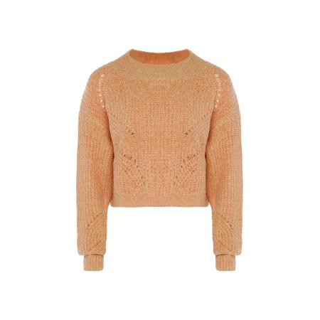 Swirly swirly Trui oranje gemêleerd