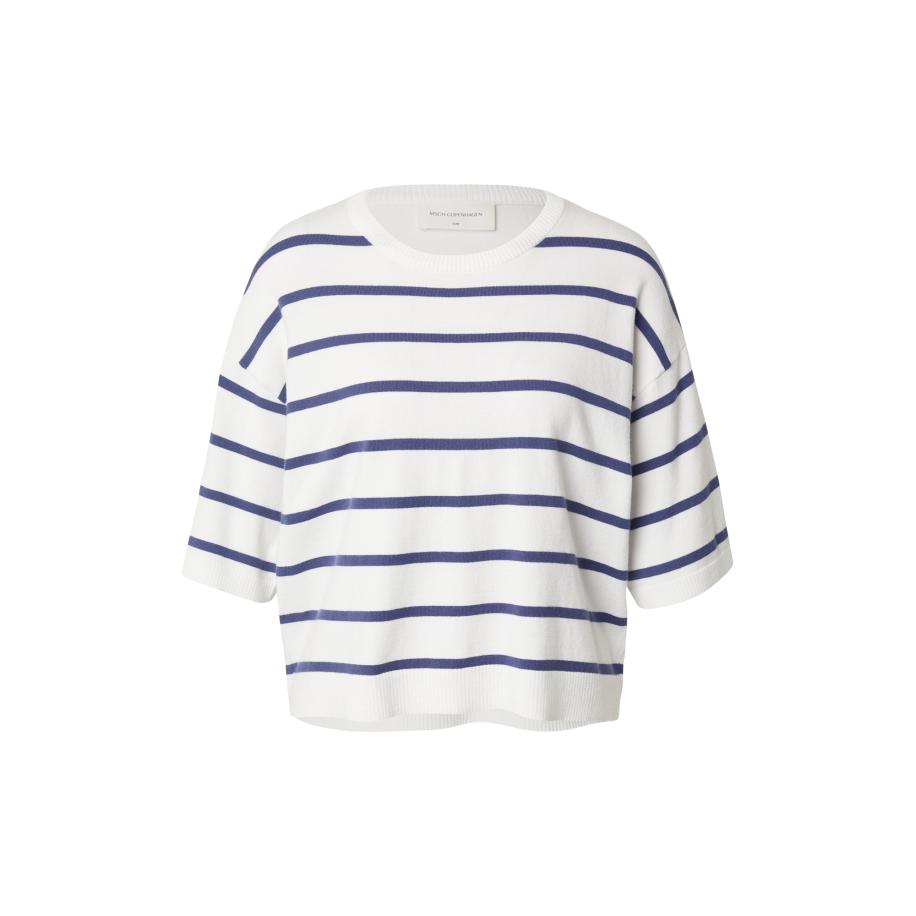 MSCH COPENHAGEN Trui Geanine Rachelle marine / offwhite Wit