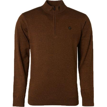 No Excess Half Zip Trui Caramel