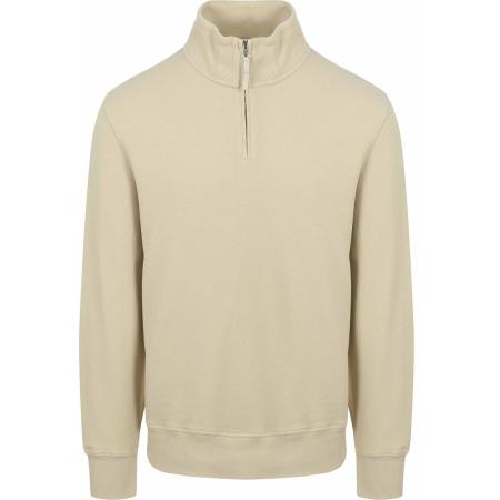 Gant Half Zip Trui Ecru