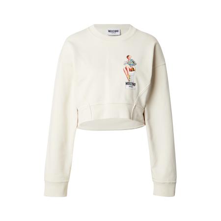 Moschino Moschino Jeans Sweatshirt nude / ivoor / zwart / offwhite