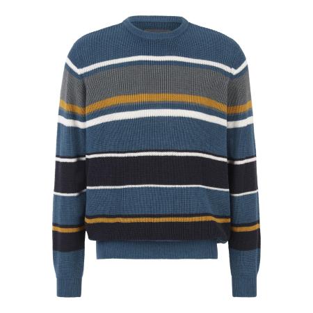 BABISTA Trui ronde halsblauw, Gestreept