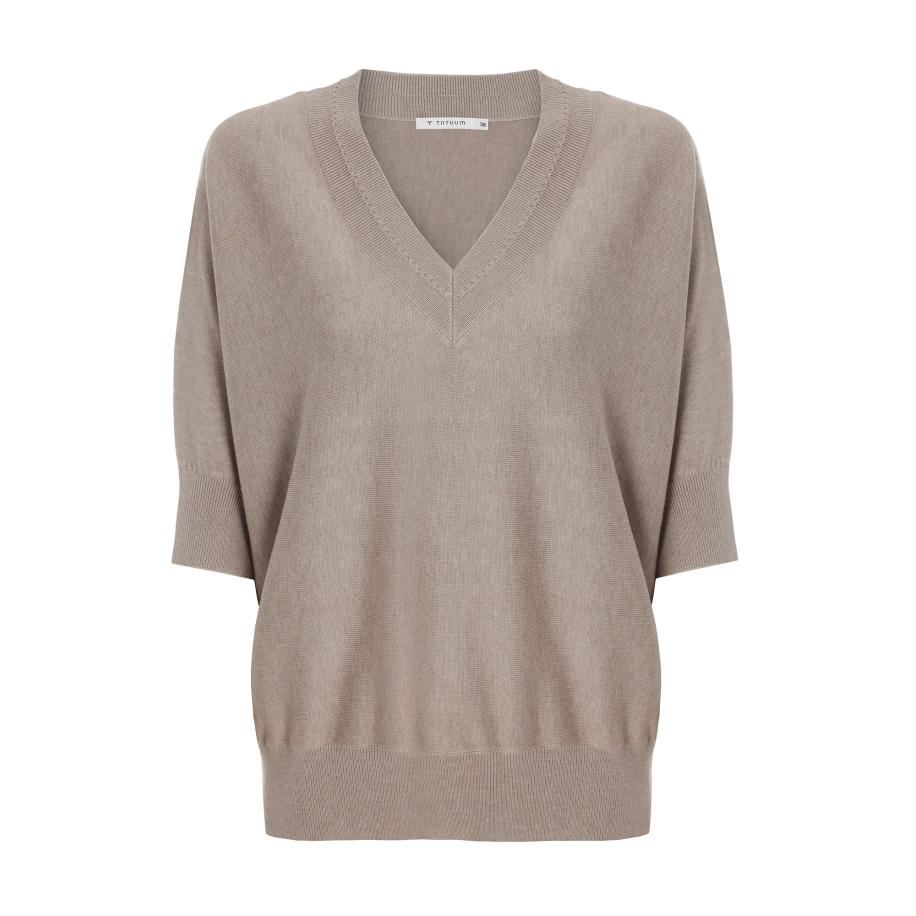 TATUUM TATUUM Trui Asel beige gemêleerd -