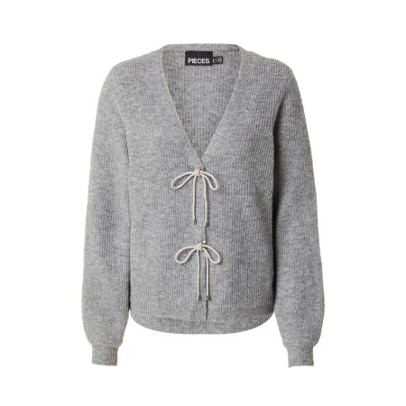 Pieces PIECES Gebreid vest PCANNA grijs gemêleerd