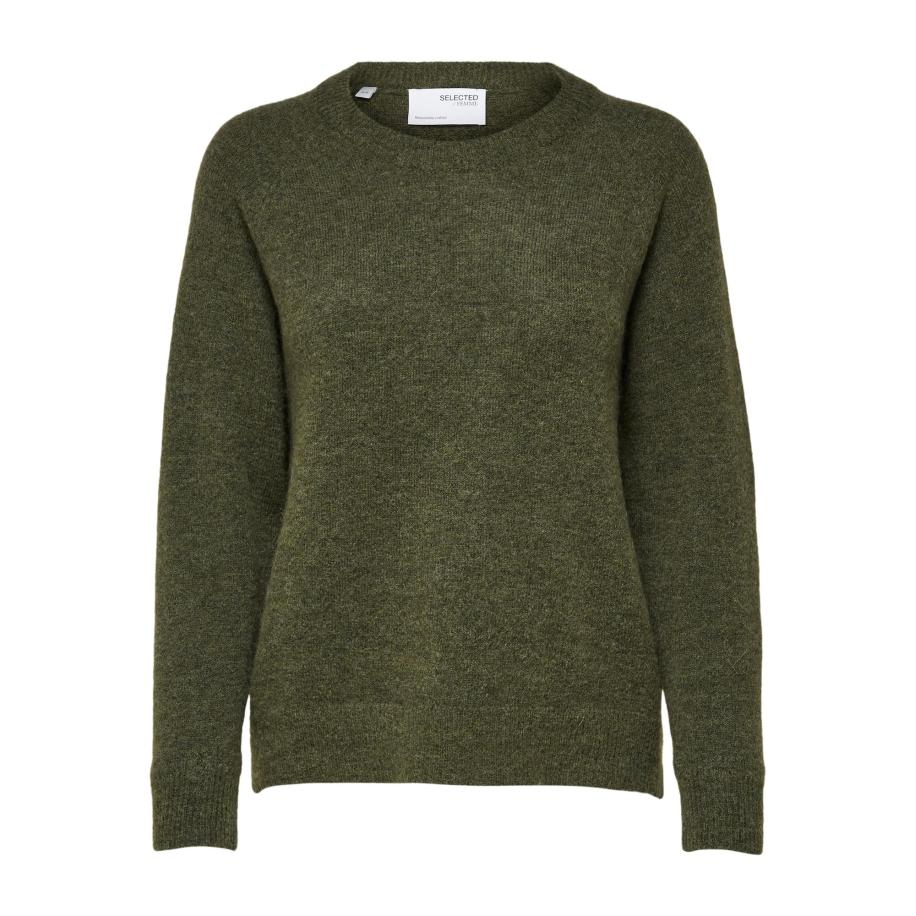 Selected SELECTED Trui FLULU donkergroen -