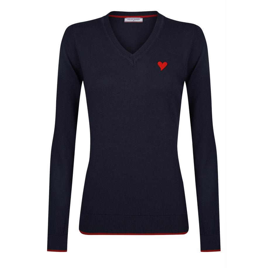 Felix Hardy Felix Hardy Trui navy / rood -