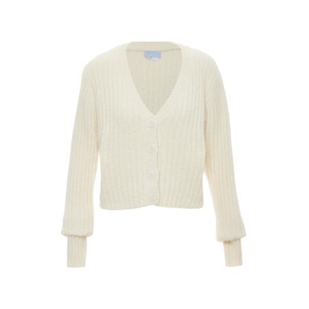 Poomi Poomi Gebreid vest wolwit