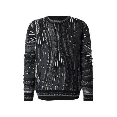 carlo colucci Carlo Colucci Trui donkergrijs / zwart / wit