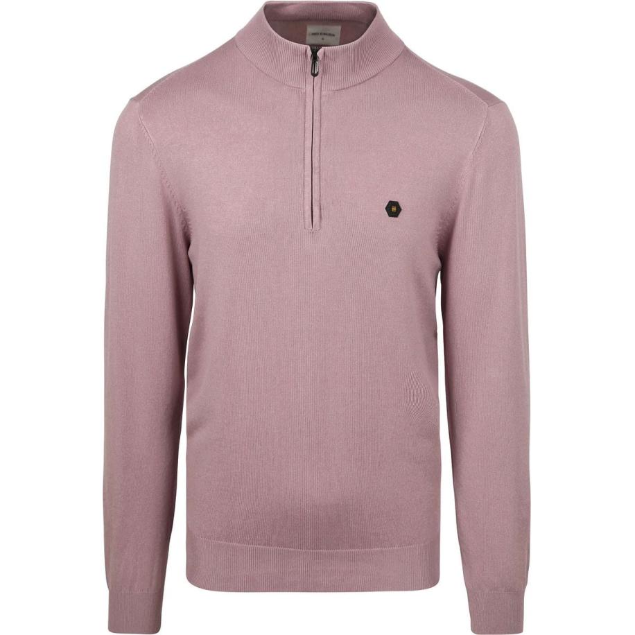 No Excess Half Zip Trui Mauve Roze