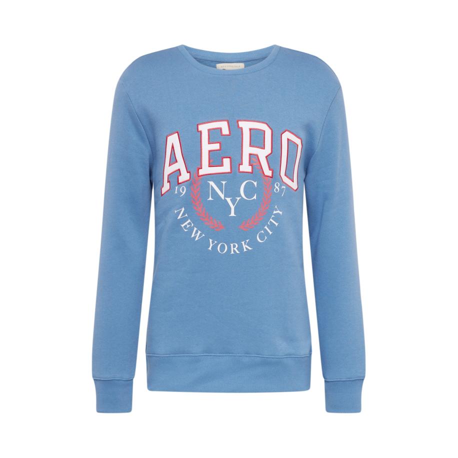 Aeropostale AÉROPOSTALE Sweatshirt NYC 1987 petrol / lichtrood / wit -