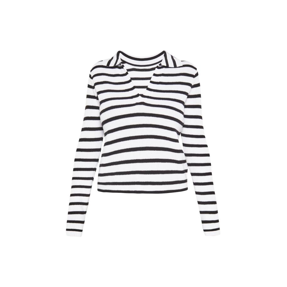 SANIKA SANIKA Trui Fashion Look zwart / wit -