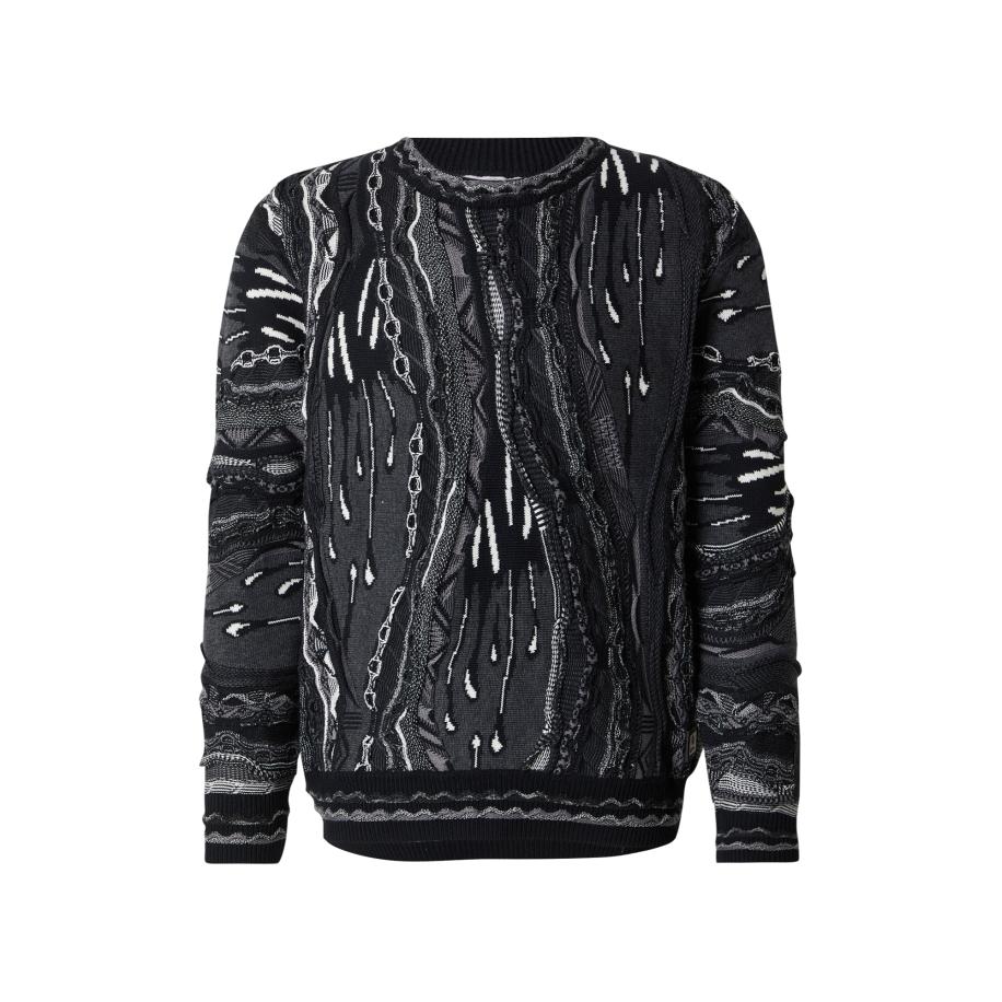 carlo colucci Carlo Colucci Trui donkergrijs / zwart / wit -