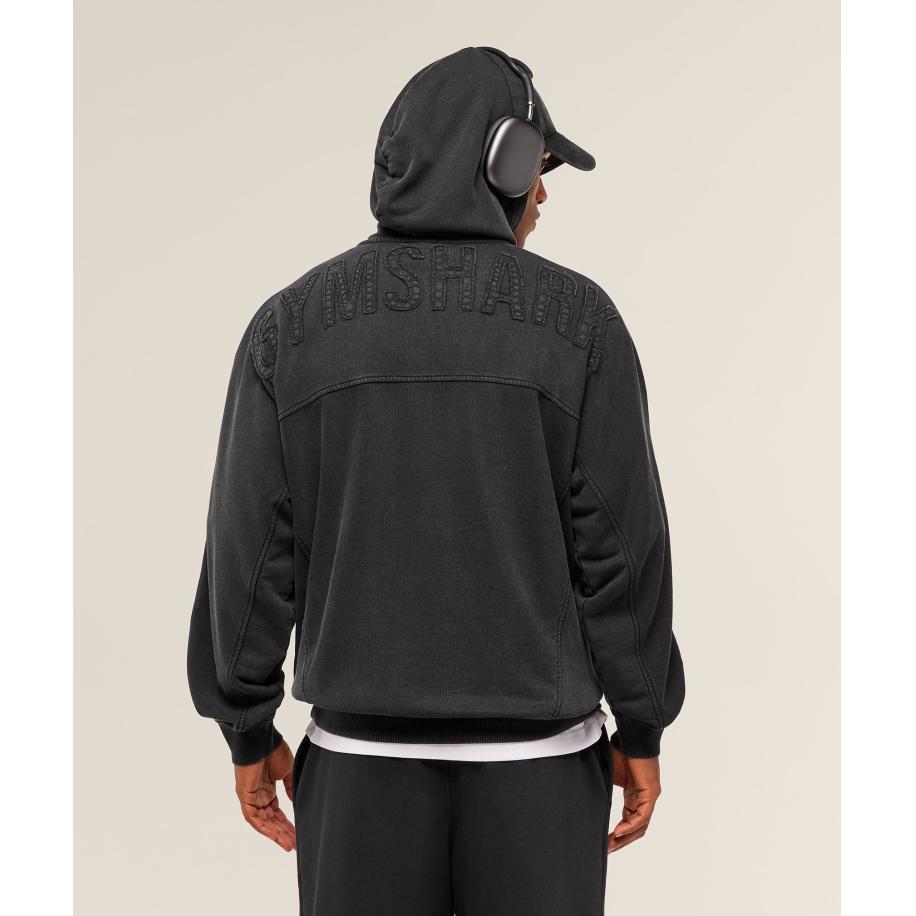 Gymshark Power Washed Hoodie GS Black Multicolor